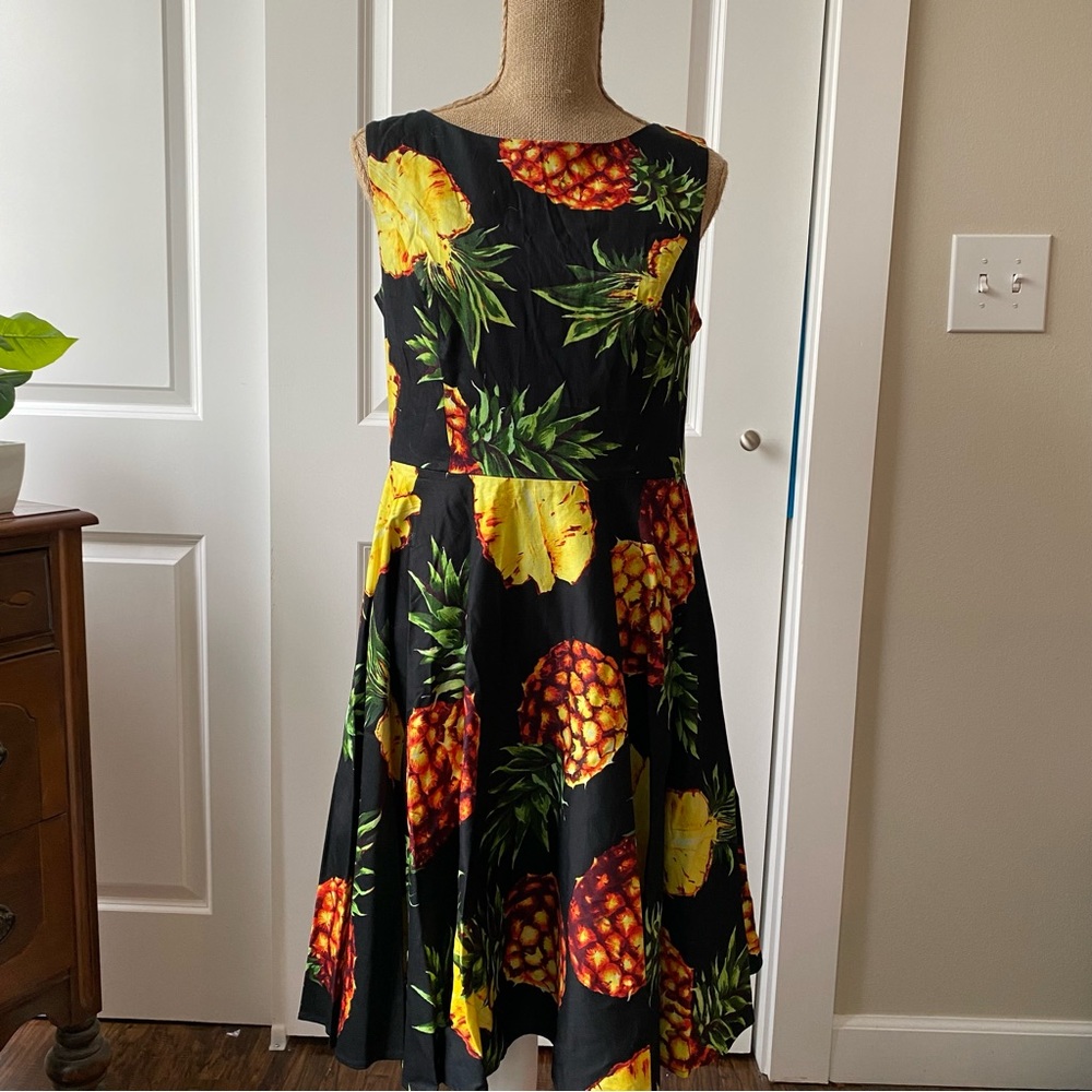 pineapple pinup dress